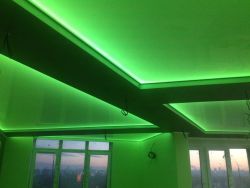 Глянцевое полотно зелёного цвета